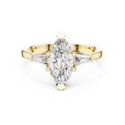 Marquise Three Stone Lab Diamond Engagement Ring – 1 to 5 Ct. Center Stone