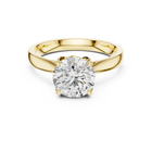 Round Moissanite Solitaire Engagement Ring