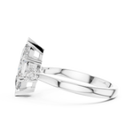 Three Stone Lab Diamond Engagement Ring – 1 to 5 Ct. Center Stone