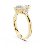 Three Stone Lab Diamond Engagement Ring – 1 to 5 Ct. Center Stone