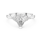 Pear Three Stone Lab Diamond Engagement Ring – 1 to 5 Ct. Center Stone