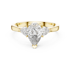 Pear Three Stone Lab Diamond Engagement Ring – 1 to 5 Ct. Center Stone