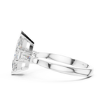 Marquise Three Stone Lab Diamond Engagement Ring – 1 to 5 Ct. Center Stone