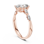 Oval Five Stone Lab Diamond Engagement Ring – 1 to 5 Ct. Center Stone
