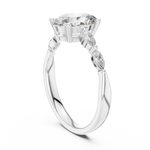 Oval Five Stone Lab Diamond Engagement Ring – 1 to 5 Ct. Center Stone