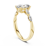 Oval Five Stone Lab Diamond Engagement Ring – 1 to 5 Ct. Center Stone