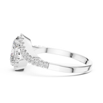 Oval Lab-Grown Diamond Halo Engagement Ring