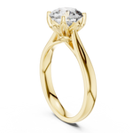 Round Moissanite Solitaire Engagement Ring