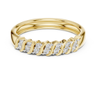 0.17 CT Lab Grown Diamond Interwoven Band Ring | ALOYRA