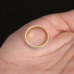 Emerald Cut Diamond Eternity Wedding Band in 14K Gold