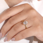1–5 CT Dely Cut Diamond Solitaire Engagement Ring in 14K/18K Gold