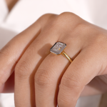 Emerald Cut Diamond Solitaire Engagement Ring – 1–5 CT