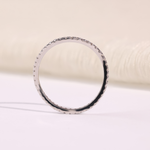 Infinity Diamond Wedding Band in 10K Yellow Gold