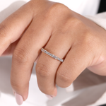 Baguette Diamond Eternity Wedding Band in Gold
