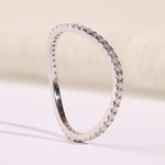 Infinity Diamond Wedding Band in 10K Yellow Gold