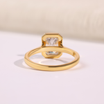 Emerald Cut Diamond Solitaire Engagement Ring – 1–5 CT