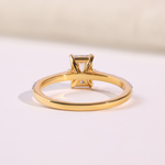Radiant Cut Lab-Grown Diamond Engagement Ring with Pavé Band