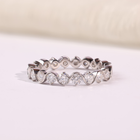 1.70 CTW Round Diamond Scalloped Eternity Wedding Band
