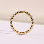 Pear Diamond Eternity Wedding Band in Yellow Gold