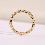 Marquise Diamond Eternity Wedding Band in Gold