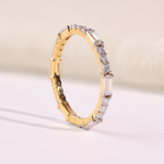 Baguette Diamond Eternity Wedding Band in Gold