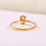 14k Gold Oval Lab Grown Diamond Engagement Ring